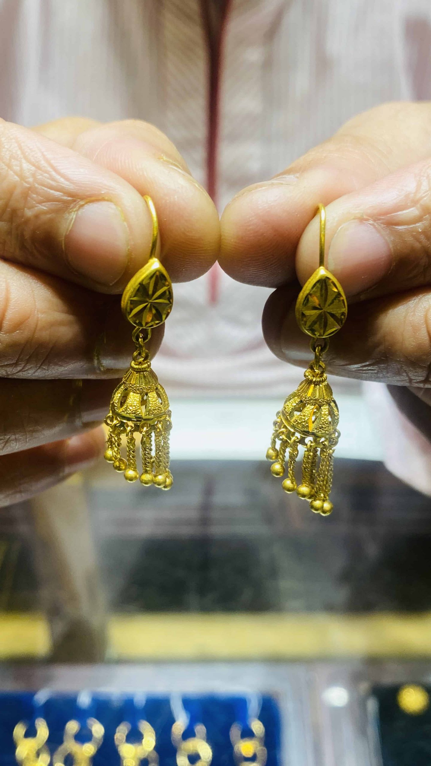 Kaner Dul Design - Gold Earrings Price - AL-AMIN JEWELLERS